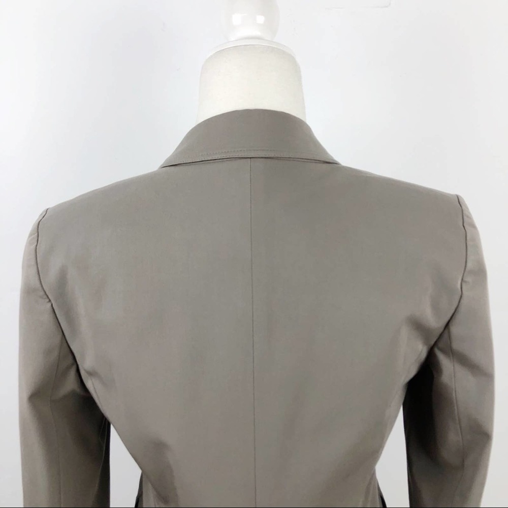 Theory Tailored Fitted 2 Button Front Blazer Sz 6 - image 8